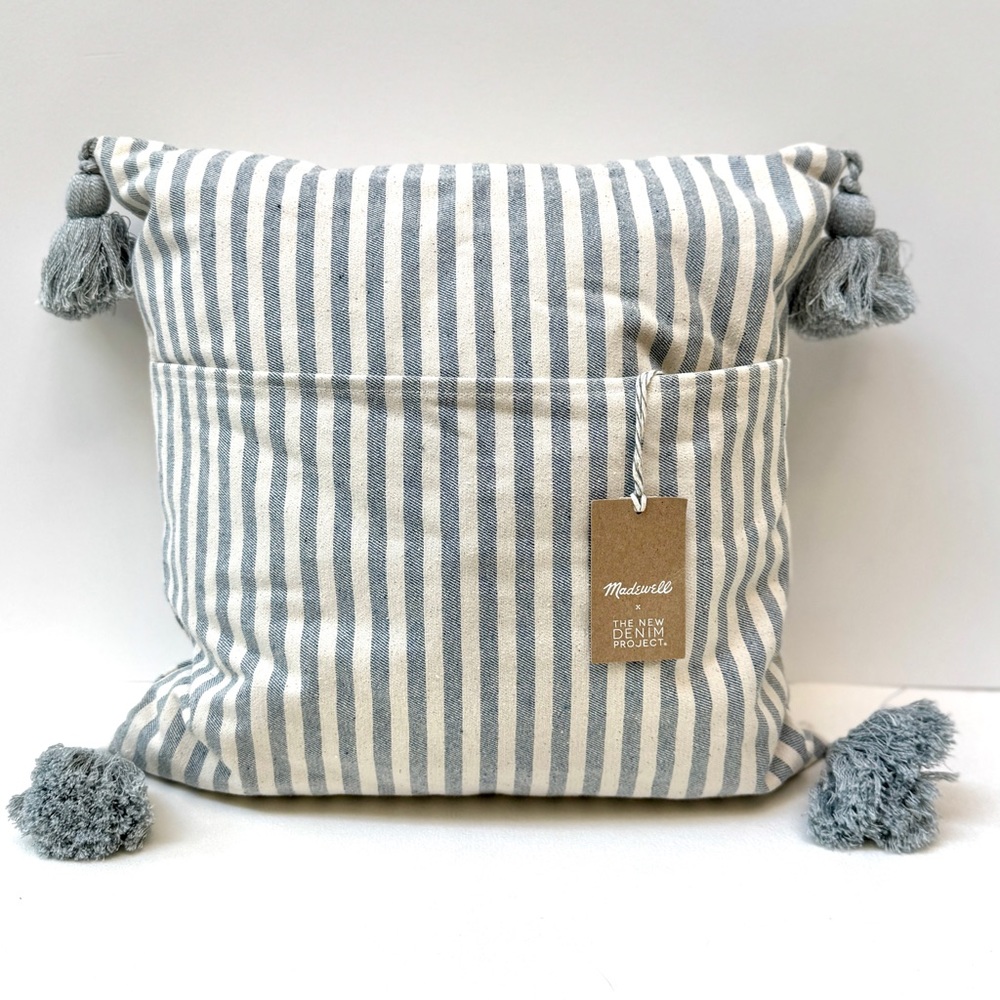 NEW Madewell x Denim Project Throw Pillow - Picture 3 of 6